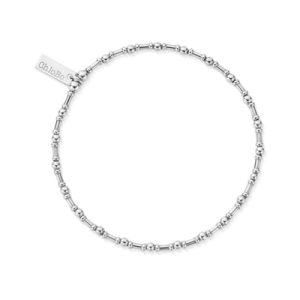ChloBo Males’s Silver Rhythm of Water Bracelet – Silver