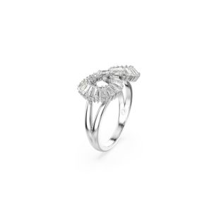 Swarovski Hyperbola Infinity Rhodium Plated Cocktail Ring