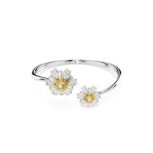 Swarovski Idyllia Yellow Flower Rhodium Plated Bangle