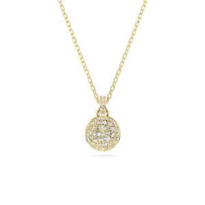 Swarovski Meteora White Crystal Gold-Tone Plated Necklace – 38cm