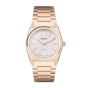Accurist Girls’s Foundation White Dial Rose Gold Watch – Rose Gold