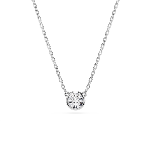 Swarovski Imber Rhodium Plated Spherical Reduce Crystal Necklace