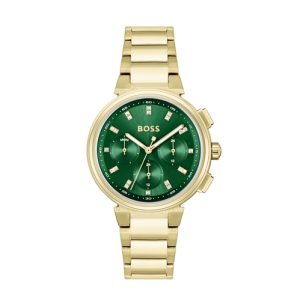 Boss One Gold Tone Inexperienced Watch