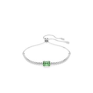 Swarovski Matrix Tennis Rhodium Plated White and Inexperienced Blended Cuts Bracelet