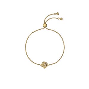 Ted Baker Gold Florina Crystal Flower Slide Bracelet – Gold