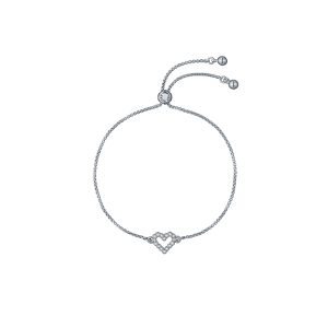 Ted Baker Silver Amorita Crystal Halo Center Slide Bracelet – Silver