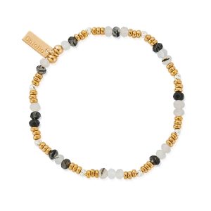 ChloBo Gold Stone of Empowerment Black Rutilated Quartz Bracelet – Gold