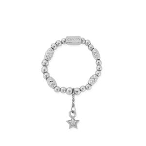 ChloBo Silver Radiant Essence Superstar Small Ring – Small