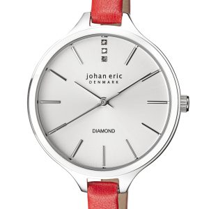 Johan Eric Womens Herlev Slim Red Watch Leather – One Size