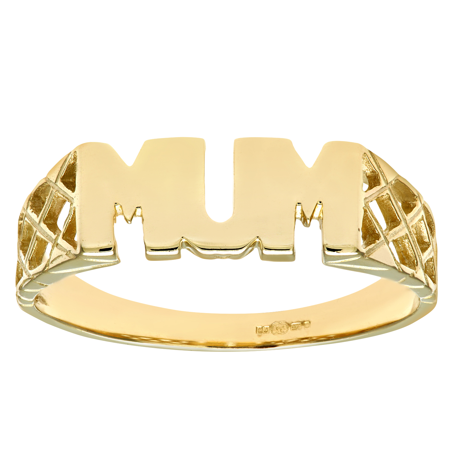 Diamant L'Eternel Womens 9ct Yellow Gold Ladies Mum Ring - Size I