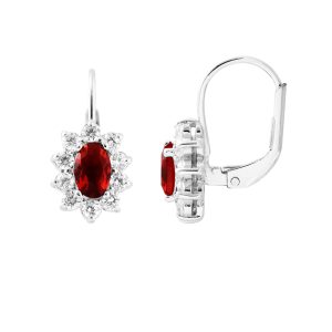 Diadema Womens – Earrings  Haute Joaillerie – Love Jewelry Collection Silver Sterling – One Size