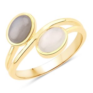 Rafaela Donata Womens Khushi Female Sterling Silver Ring – Gold – Size N