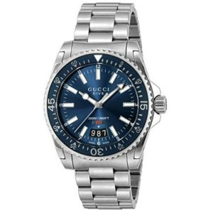 Gucci YA136311 Mens Watch – Silver Stainless Steel – One Size