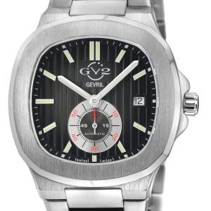 Gv2 Mens Potente Silver/Blue Dial Stainless Steel Swiss Automatic ETA 2895 Watch – One Size