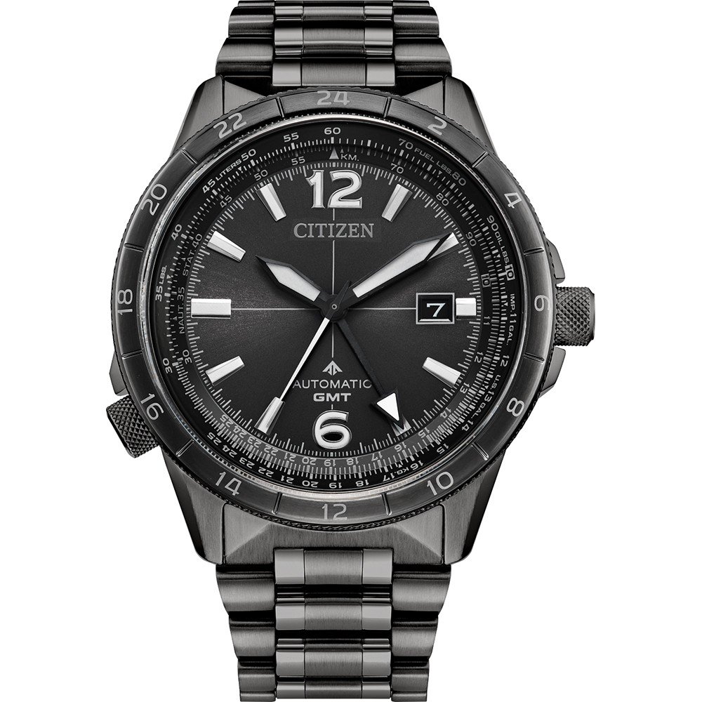 Citizen Promaster Air Gmt Mens Grey Watch NB6045-51H Stainless Steel (archived) - One Size