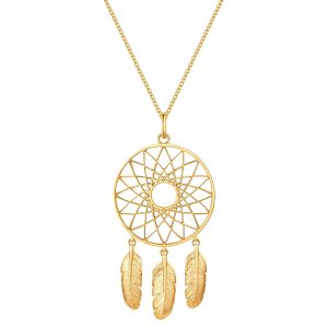 Glanzstücke München Womens Female Sterling Silver Necklace – Gold – One Size