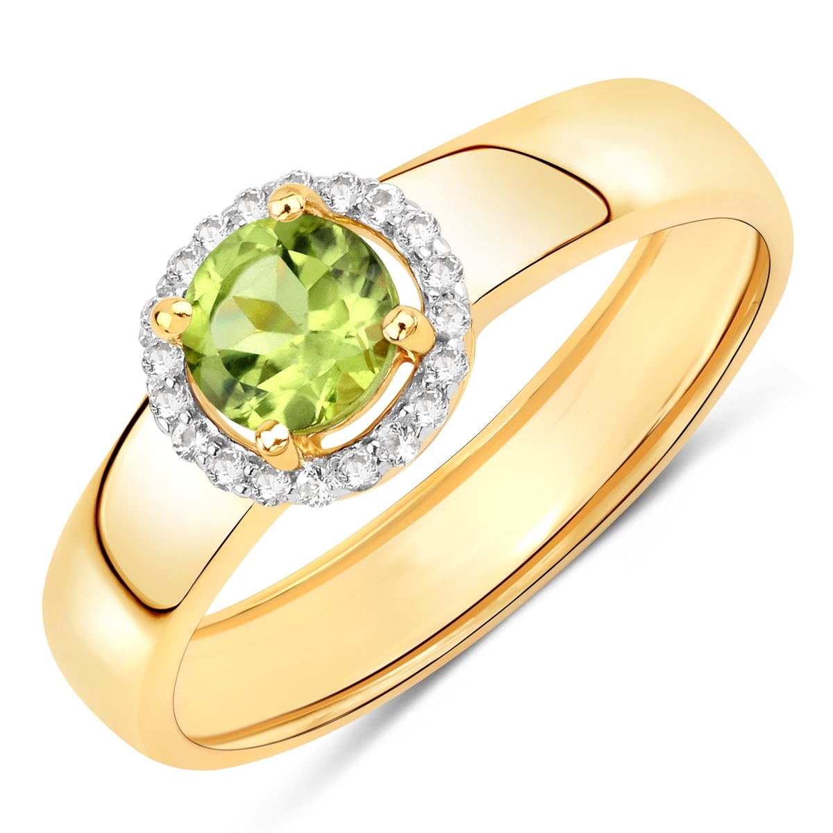 Rafaela Donata Womens Khushi Female Sterling Silver Ring - Gold - Size R