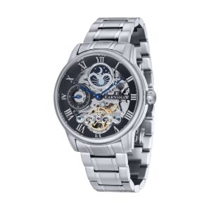 Thomas Earnshaw Longitude Mens Automatic Steeled Black Watch ES-8006-11 – Silver – One Size