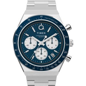 Timex Q Diver Chrono Mens Silver Watch TW2W51600 Stainless Steel (archived) – One Size