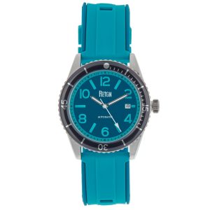 Reign Mens Gage Automatic Watch w/Date – Blue Stainless Steel – One Size