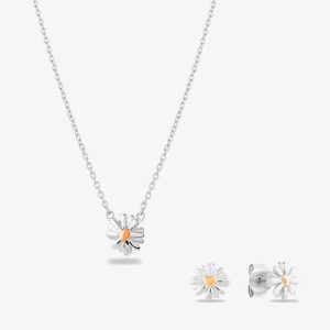 Rosa Lea Daisy Heart Jewellery Set AM-2THB028207 & AM-2THB028107 RG
