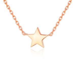 Rose Gold Plated Star Necklace
