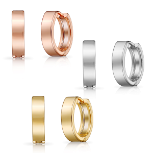 Set of 3 Huggie Earrings