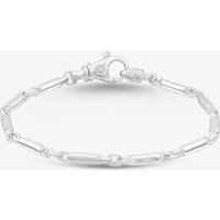 Argentium Silver 7.6 Inch Tube Bar Chain Bracelet ARG-943014-7.6 - Image 2