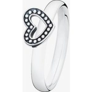 Spinning Silver Forever Marcasite Open Heart Ring 70114
