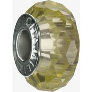 Chamilia Green Faceted Glass Bead O-157
