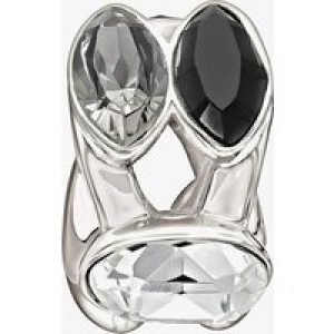 Chamilia Black Grey And White Crystal Bead 2083-0458