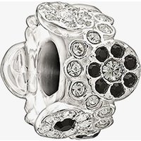 Chamilia Black And White Crystal Flower Charm 2083-0454 - Image 2