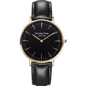 Victoria Hyde London Unisex Watch Southfields Modern, black rosegold – Black & Rose Gold Stainless Steel – One Size