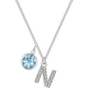 Pave Preliminary N Necklace with Birthstone Appeal Created with Zircondia® Crystals
