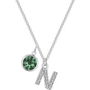 Pave Preliminary N Necklace with Birthstone Appeal Created with Zircondia® Crystals