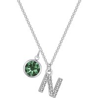 Pave Preliminary N Necklace with Birthstone Appeal Created with Zircondia® Crystals - Image 2