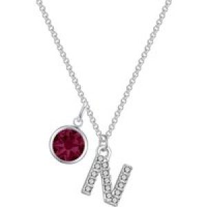 Pave Preliminary N Necklace with Birthstone Appeal Created with Zircondia® Crystals