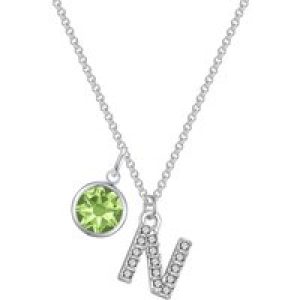 Pave Preliminary N Necklace with Birthstone Allure Created with Zircondia® Crystals