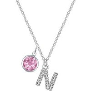 Pave Preliminary N Necklace with Birthstone Allure Created with Zircondia® Crystals