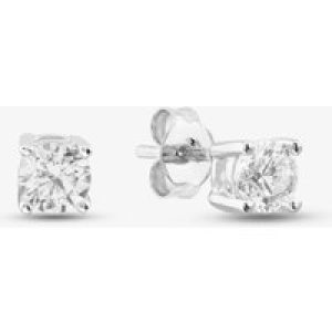 Silver Cubic Zirconia Round Stud Earrings ZVE06528