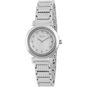 Johan Eric : djursland, WoMens, mop dial watch, swarovski crystal indices, stainless steel case….. – Silver – One Size