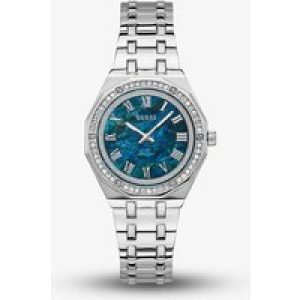 Guess Ladies Desire Blue & Green Mother Of Pearl Crystal Watch GW0770L1