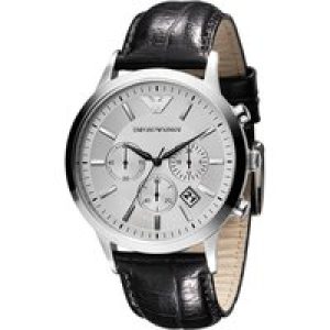 Emporio Armani Mens’ Chronograph Watch AR2432 – Silver Metal – One Size