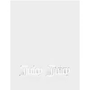 Juicy Couture Womens Accessories Alice Stud Earrings in Silver Metal – One Size