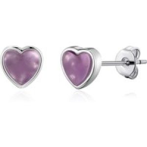 Amethyst Middle Stud Earrings