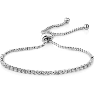 Solitaire Friendship Bracelet Created with Zircondia® Crystals