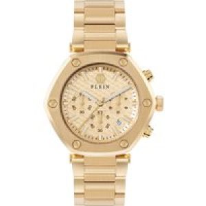 Philipp Plein The Hexagon Chrono Mens Gold Watch PWZBA0523 Stainless Steel (archived) – One Size