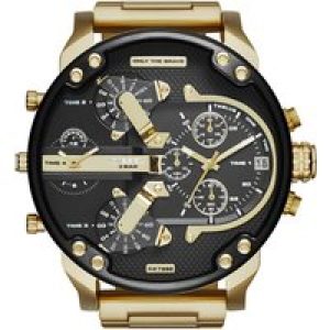 Diesel Mens Daddy 2.0 Chronograph Watch DZ7333 – Gold Metal – One Size