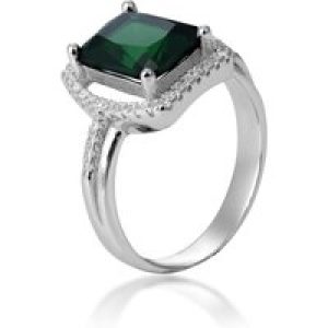 Orphelia WoMens 925 Sterling Silver Ring – ZR-7426/EM – Size L