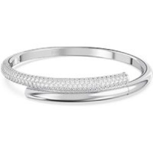 Swarovski Dextera White Crystal Rhodium Bangle